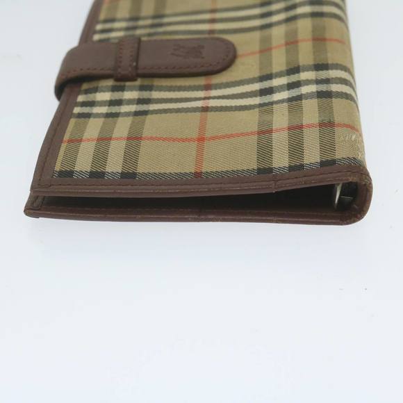 BURBERRY Nova Check Agenda Day Planner Cover Nylon Canvas Beige Auth hk1000 - Picture 3 of 16
